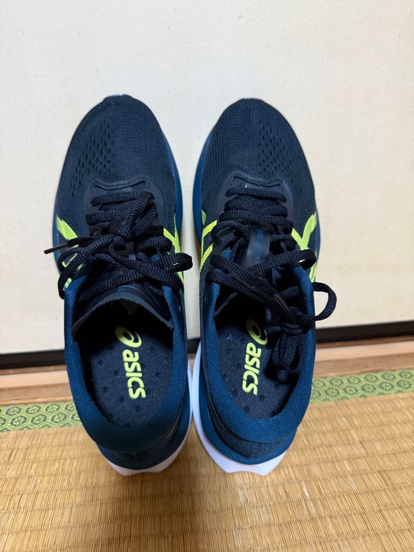 asics マジックスピード4 ネイビー/イエロー