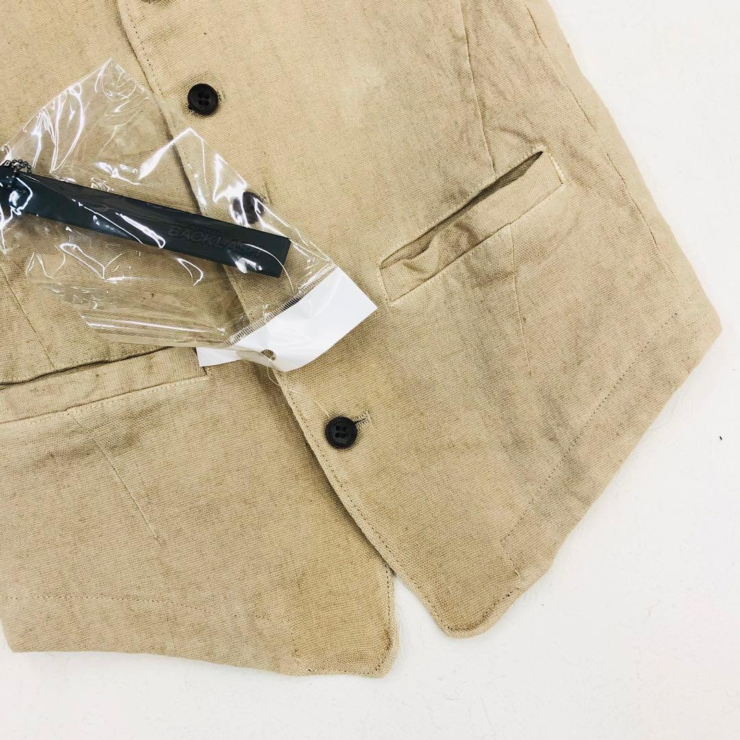 1439 BACKLASH バックラッシュ ベスト　スカル　髑髏　牛革　麻　M