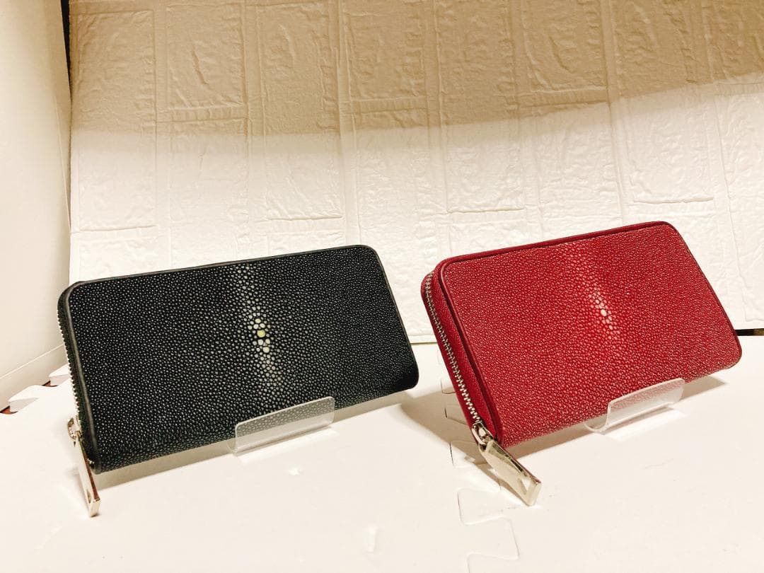 ★あーこ★【新品・高級品】ガルーシャ長財布　キャビア　2点セット