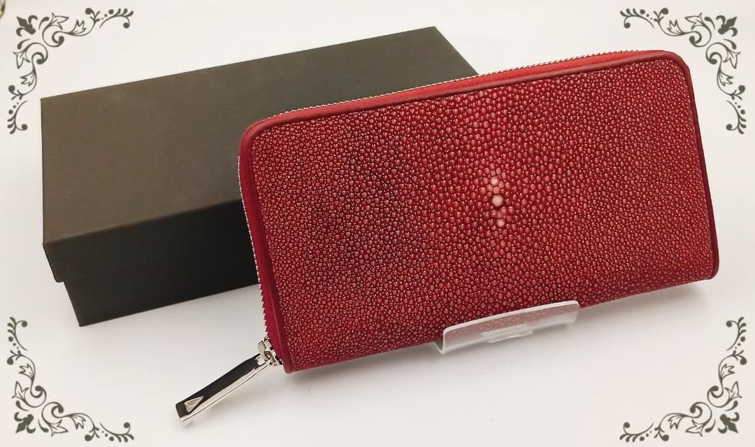 ★あーこ★【新品・高級品】ガルーシャ長財布　キャビア　2点セット