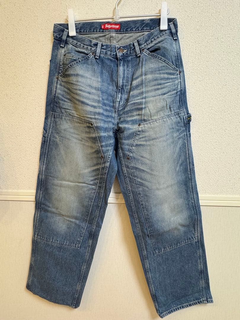 パンツ 32 Supreme Worn Double Knee DenimPeinter
