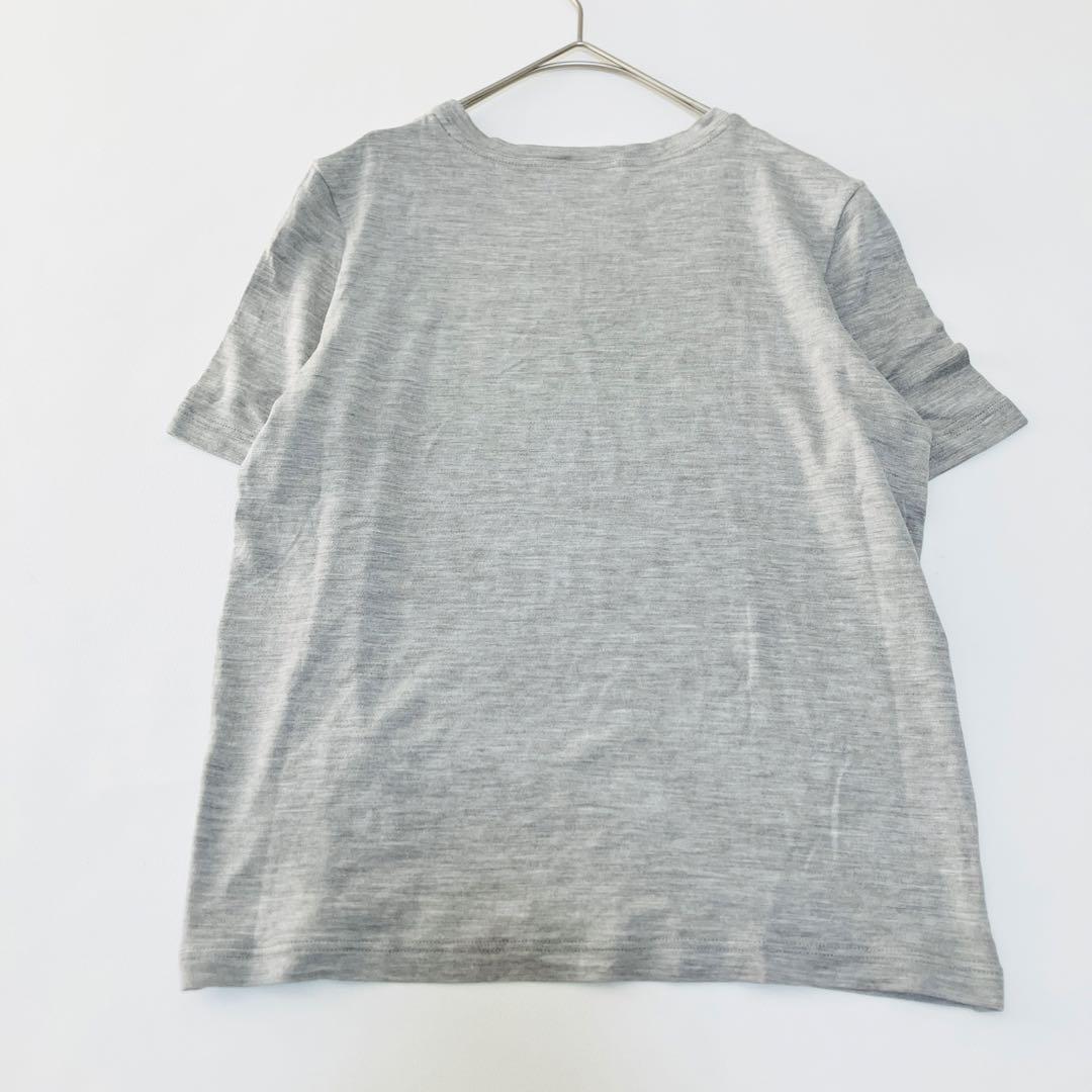 HERMES シルク　Tシャツ　マルジェラ期　34 グレー