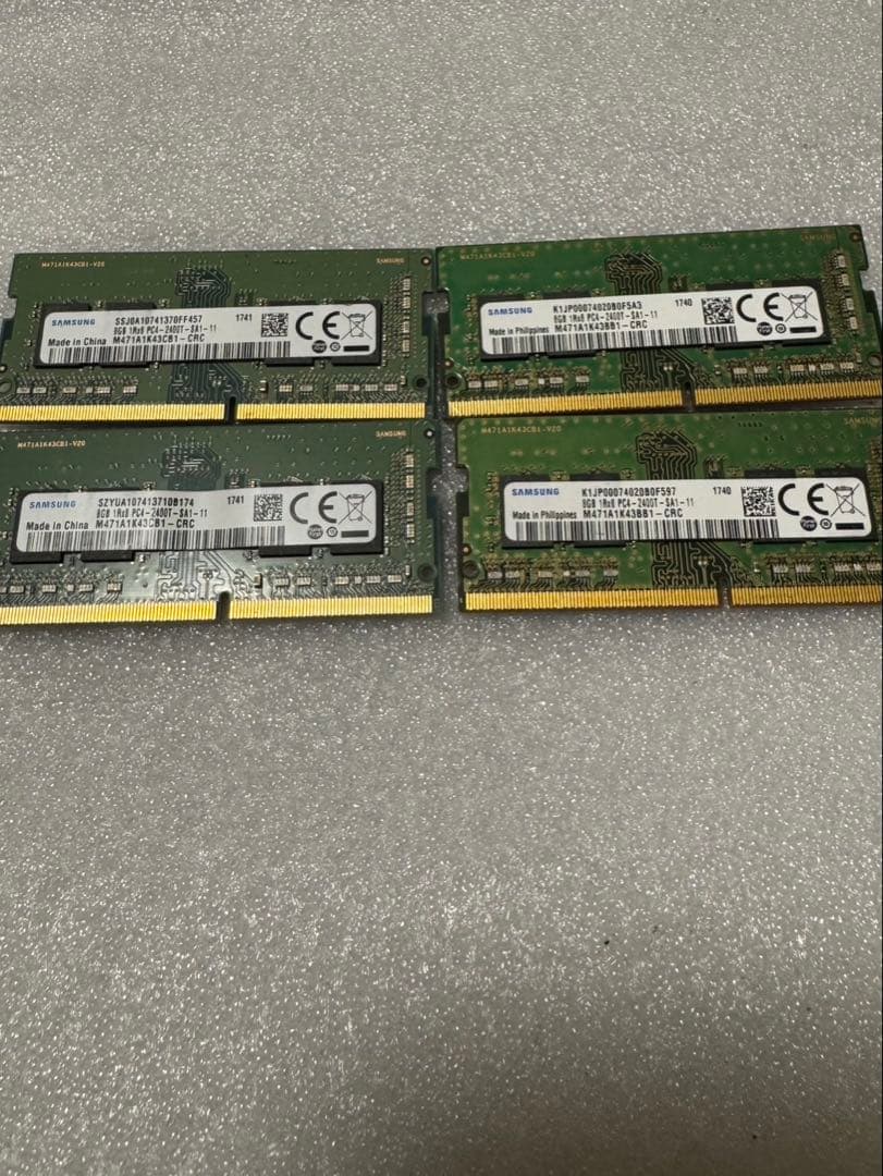 P2 SAMSUNG PC4 8GB4枚セット32GB BIOSチェック✅