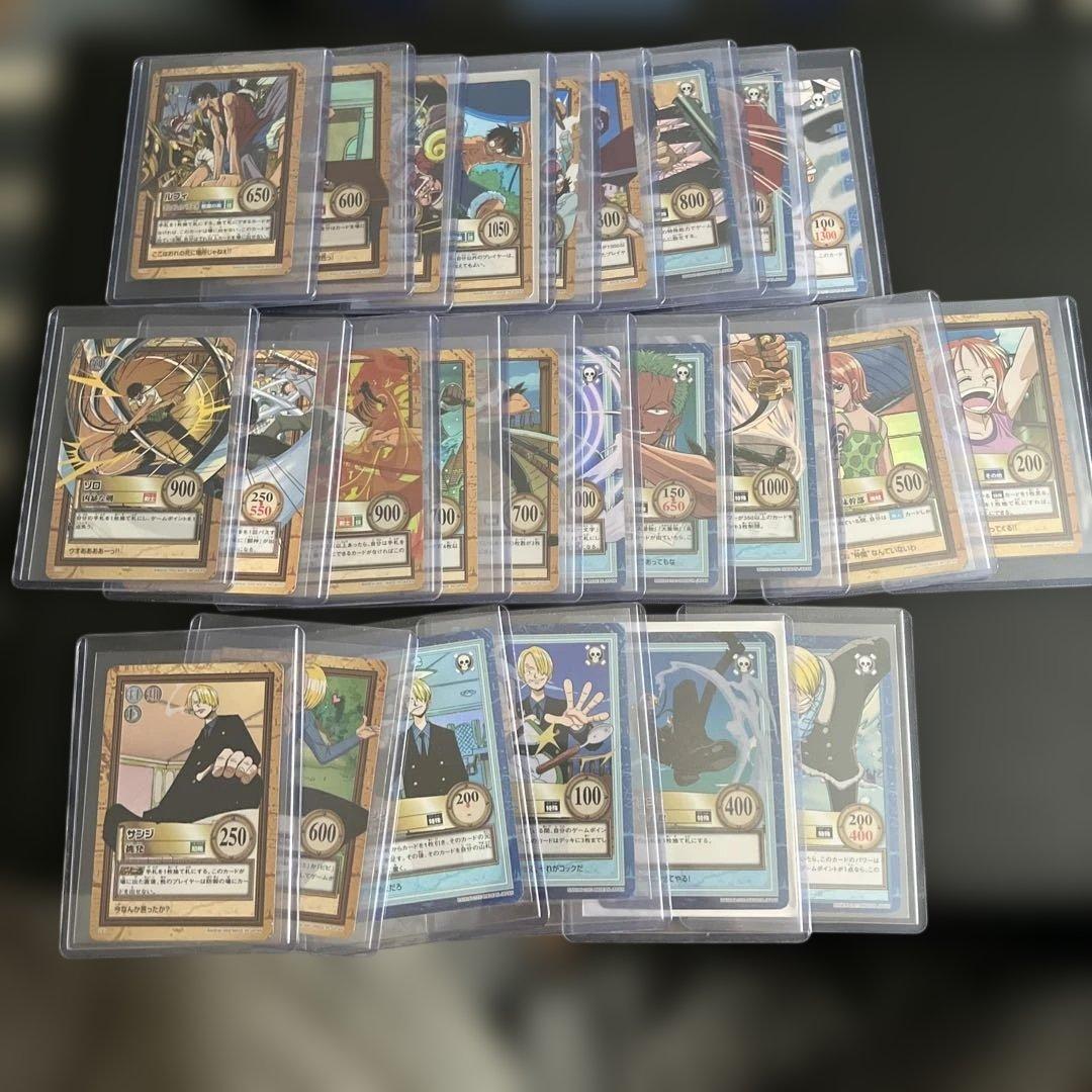 美品 旧ワンピースカード　ハイパーバトル　ルフィ　ゾロ　ナミ　サンジ　ホロ25枚