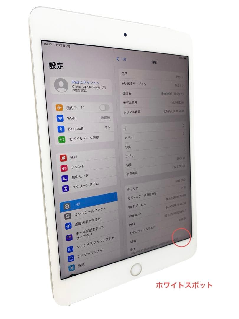 iPad本体 iPad mini5 256GB Wi-Fi+cellular