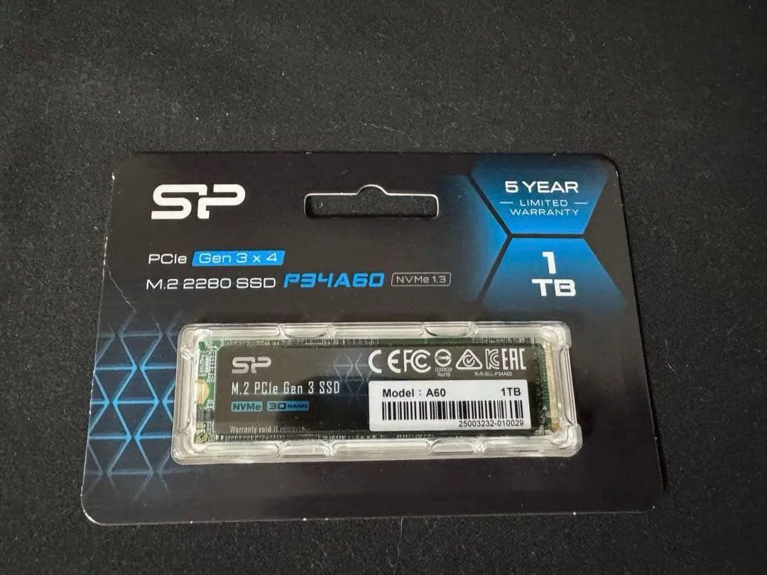 内蔵型SSD SP P34A60 1TB M.2 SSD