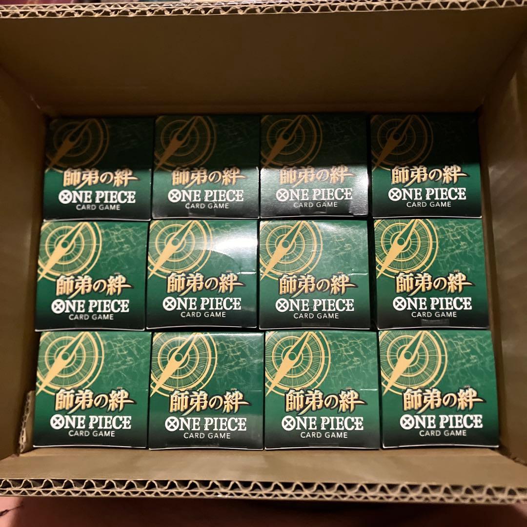 ワンピースカード　師弟の絆　未開封　テープ付き カートン分12box