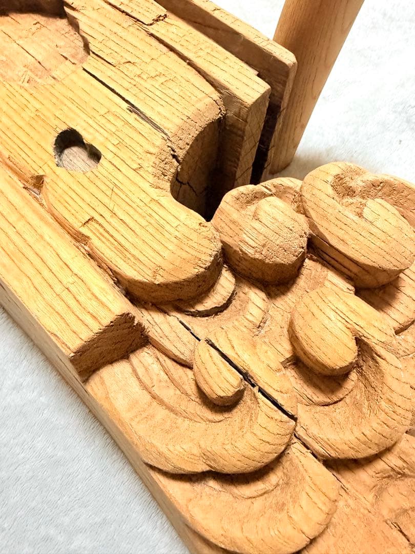 だんじり 鬼板（おにいた） 木彫り 彫刻 欅？ 屋根部材 祭礼 山車