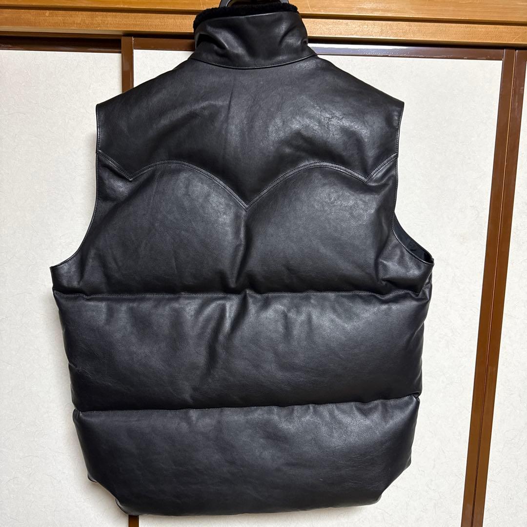 オールレザーダウンベスト 希少46サイズ 50周年記念