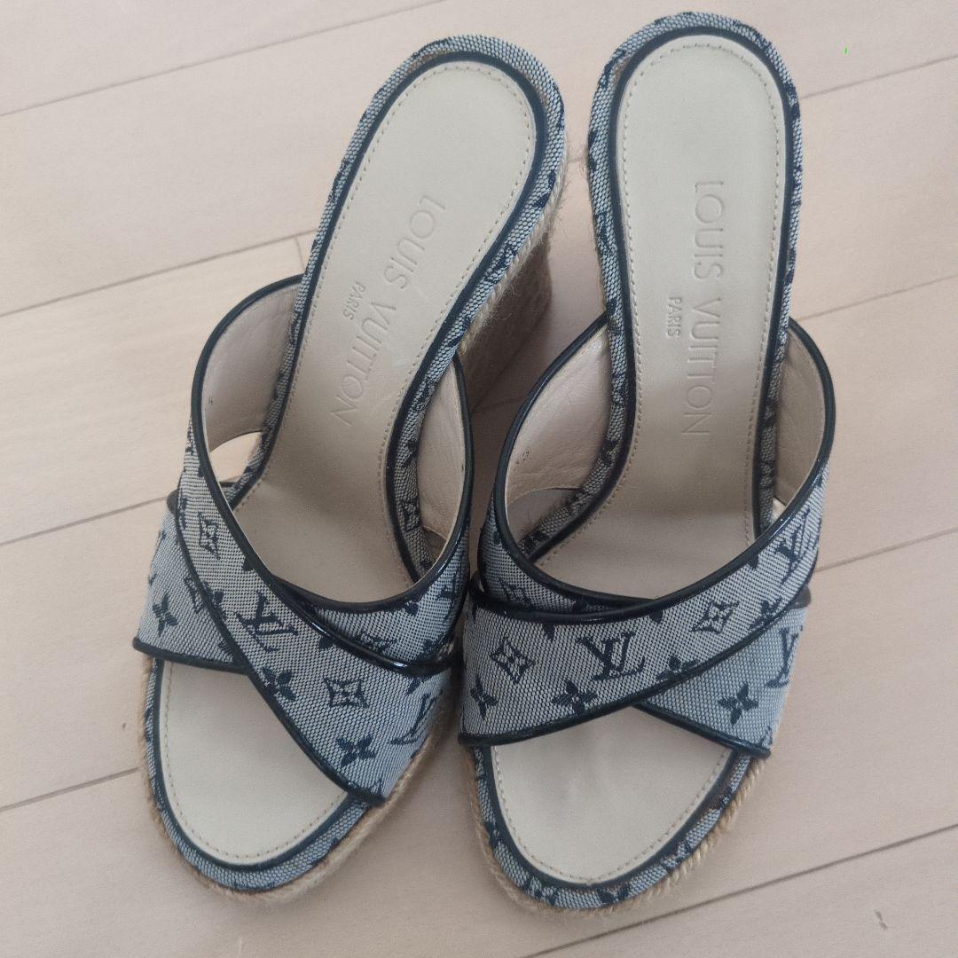 Louis Vuitton 青 エスパドリーユサンダル