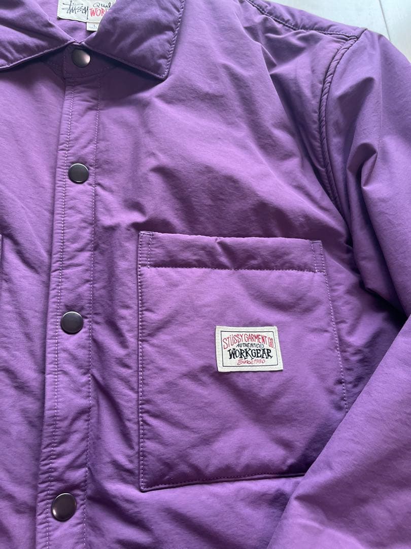Stussy ワークジャケット L パープル