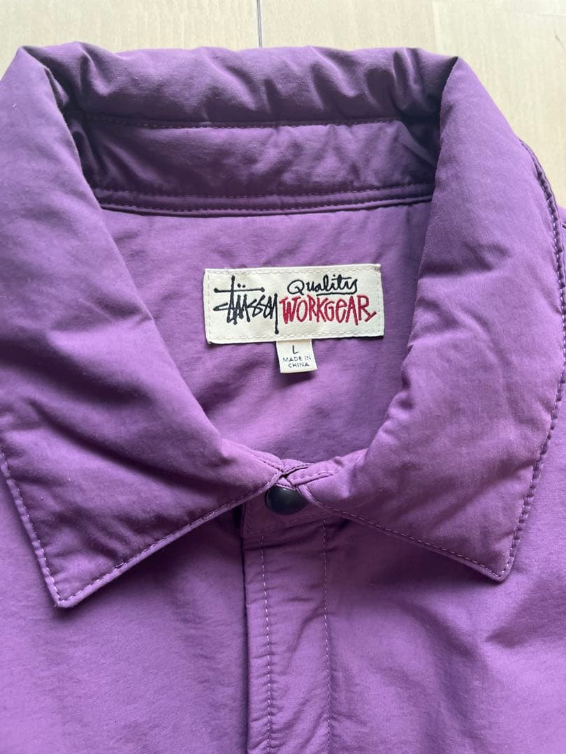 Stussy ワークジャケット L パープル