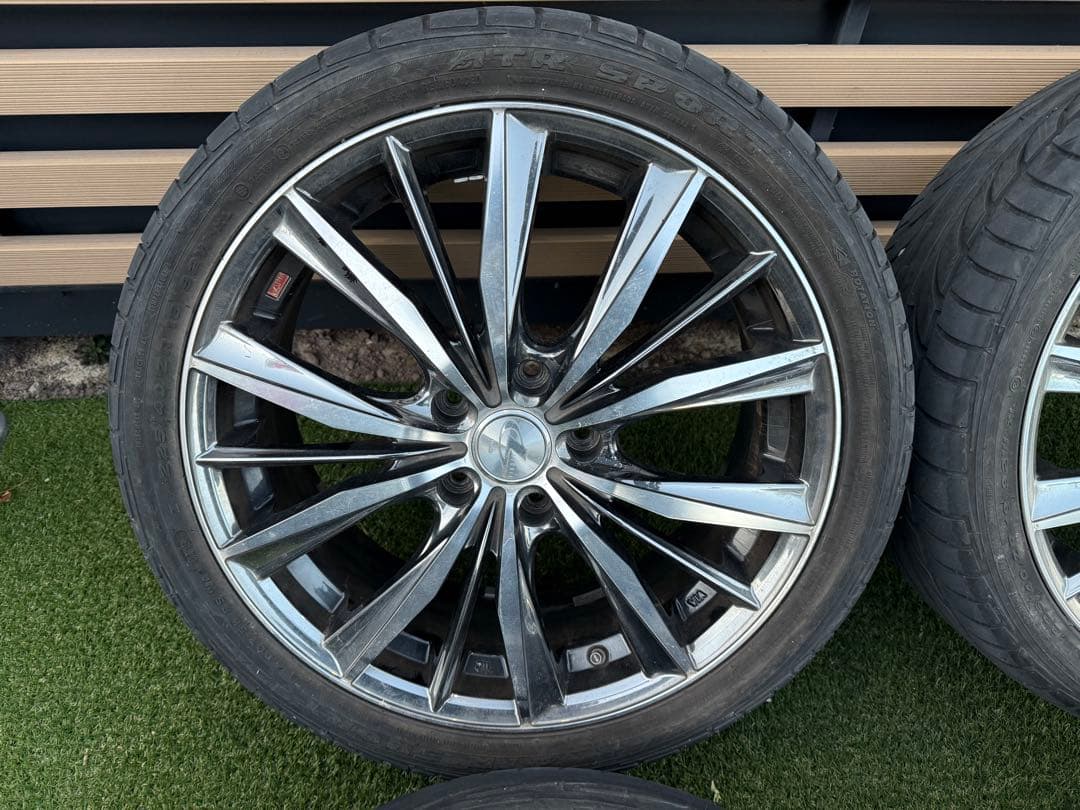 225/40ZR18 ウェッズレオニス 114.3 5穴 ノーマルタイヤ