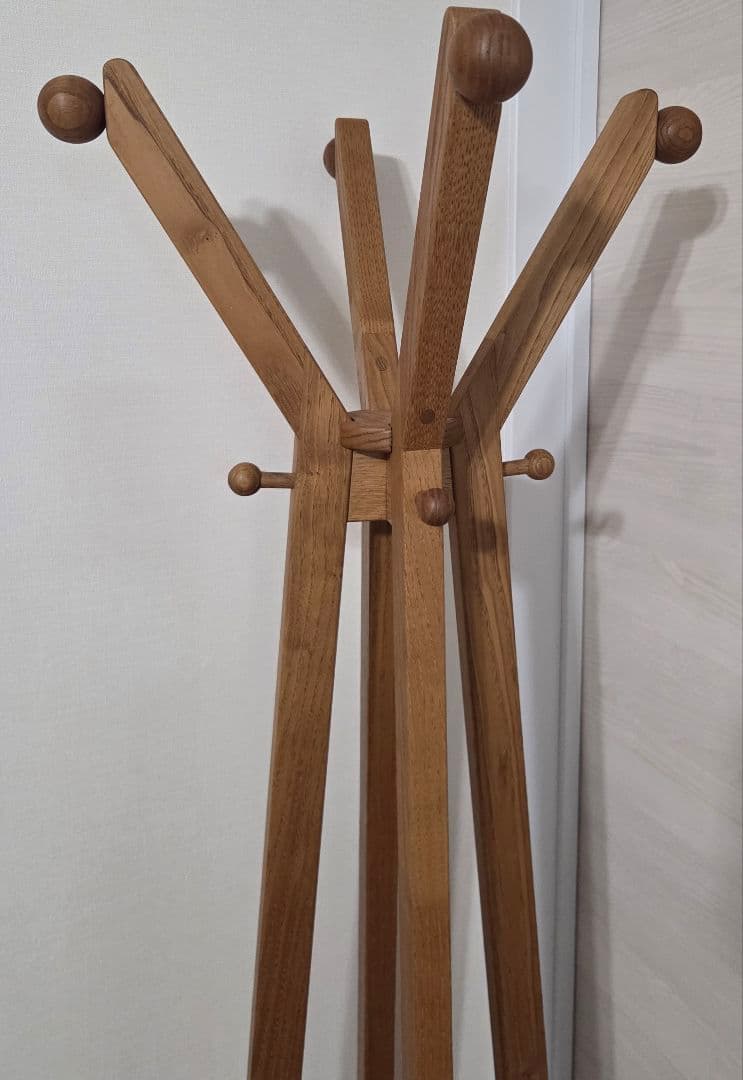 ポールハンガー　日本製　栗の木