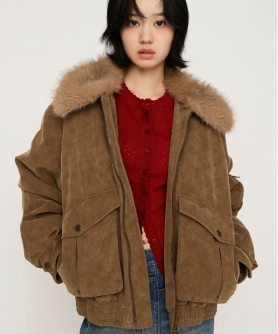 【即完売品】SLY WASHED PUFFER ブルゾン/ベージュ