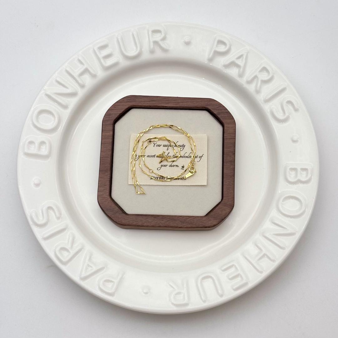 極美品 K18ゴールド ネックレス シンプル 45CM