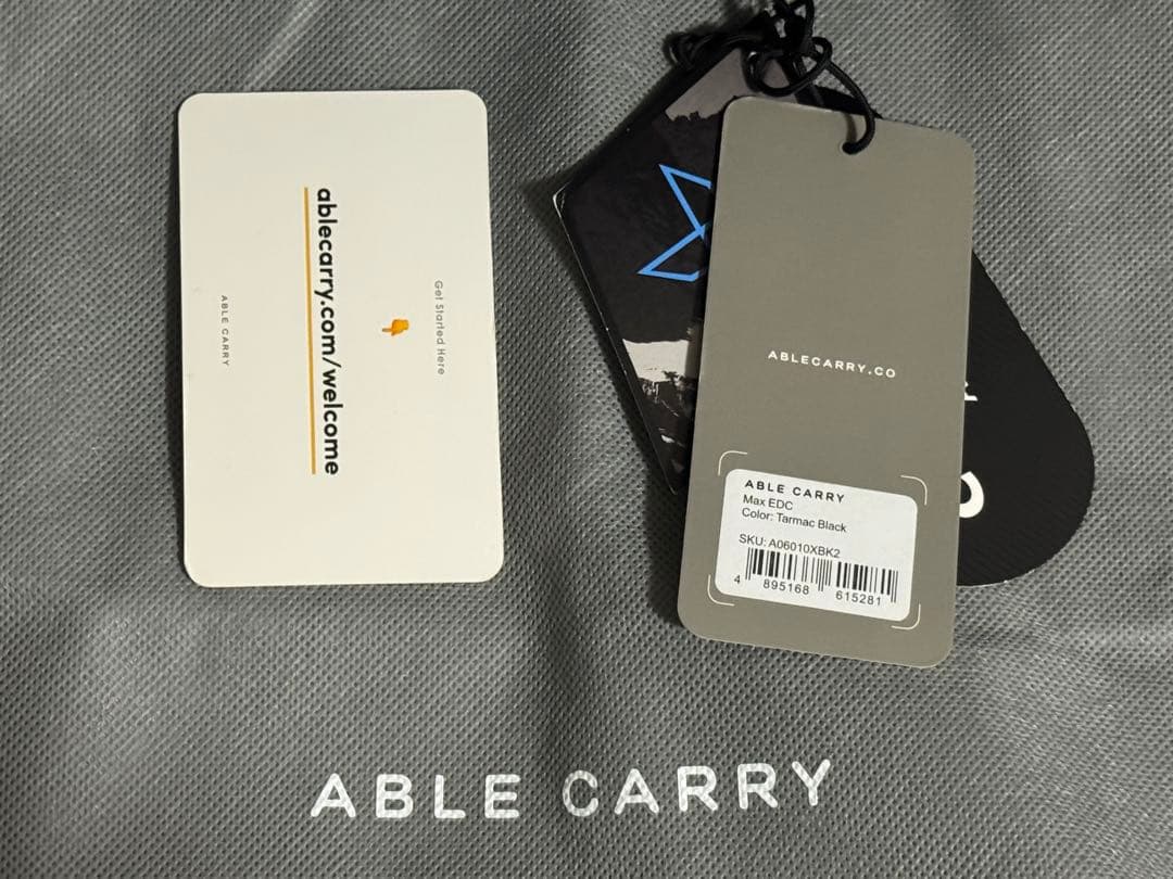 バッグ ABLE CARRY Max EDC X-PAC Tarmac Black