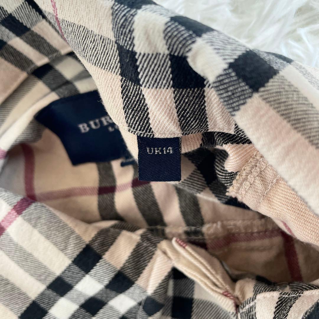 美品　大きいサイズXL　バーバリーロンドン　デニム　ジャケット　ノバチェック