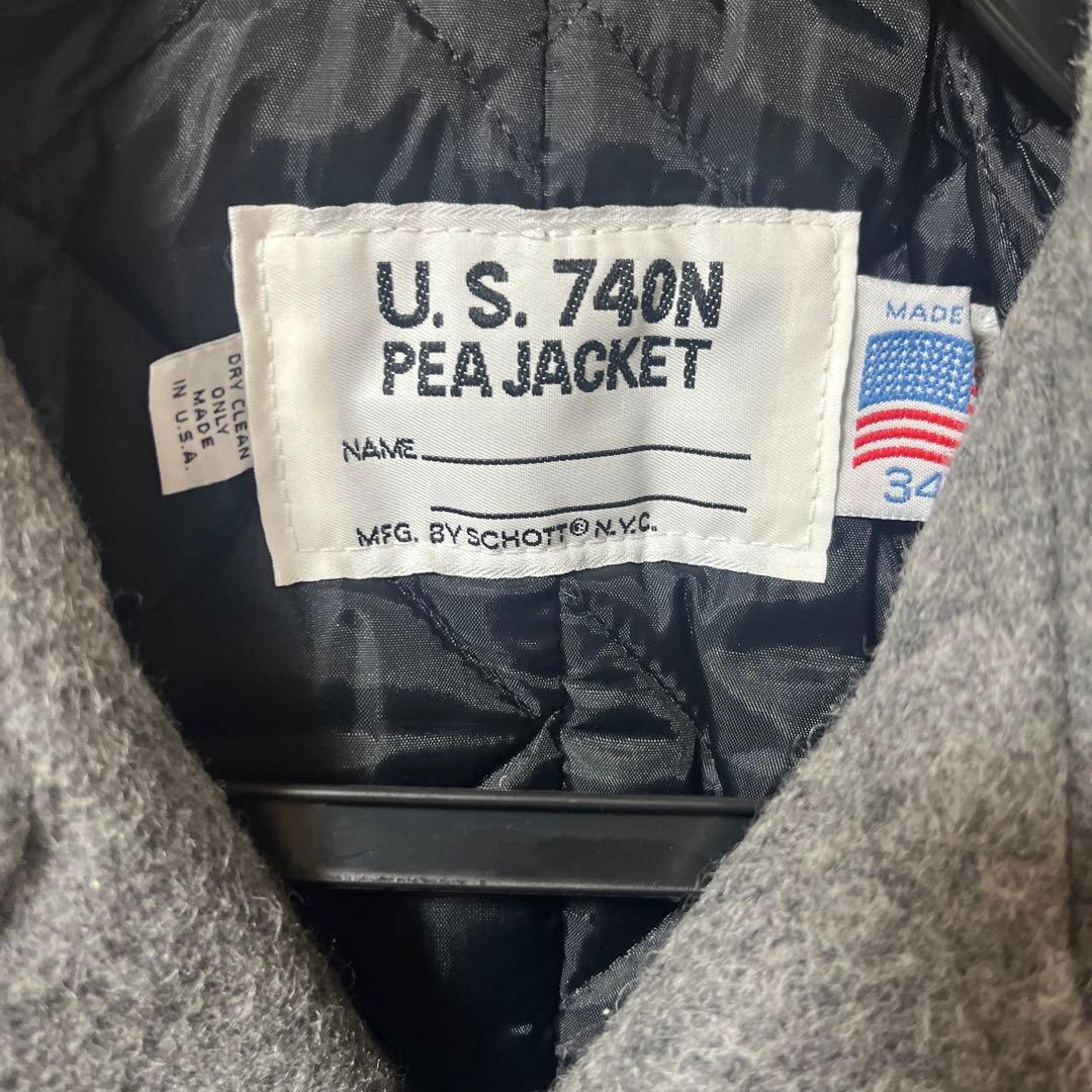 新品タグ付き　schott U.S.740N PEA JACKET アメリカ製