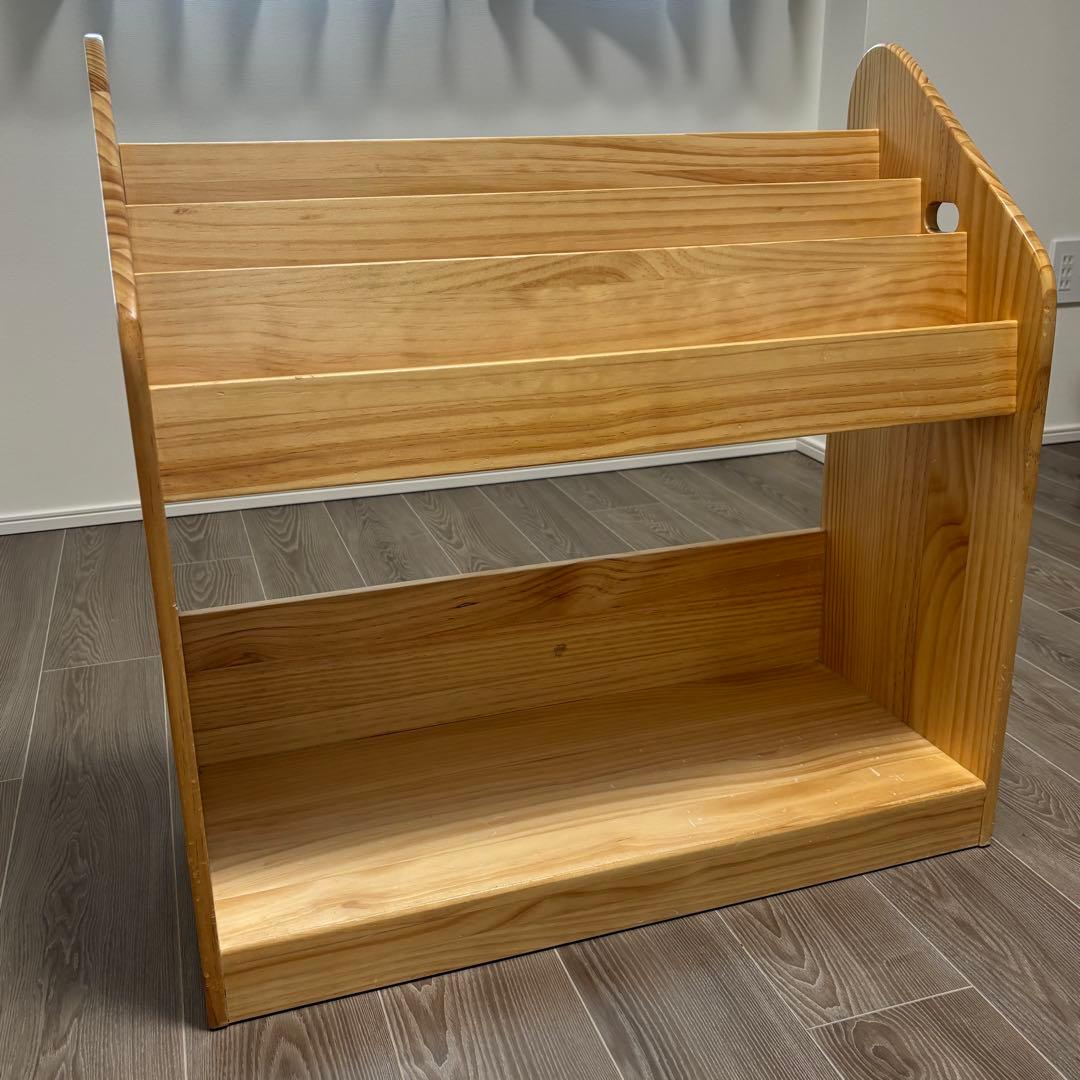 タンスのゲン　絵本棚　絵本ラック　70cm ナチュラル