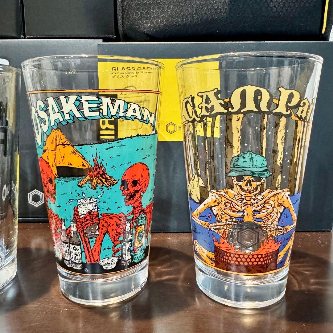 ヒルズフィールド　パイントグラス＆グラスケース