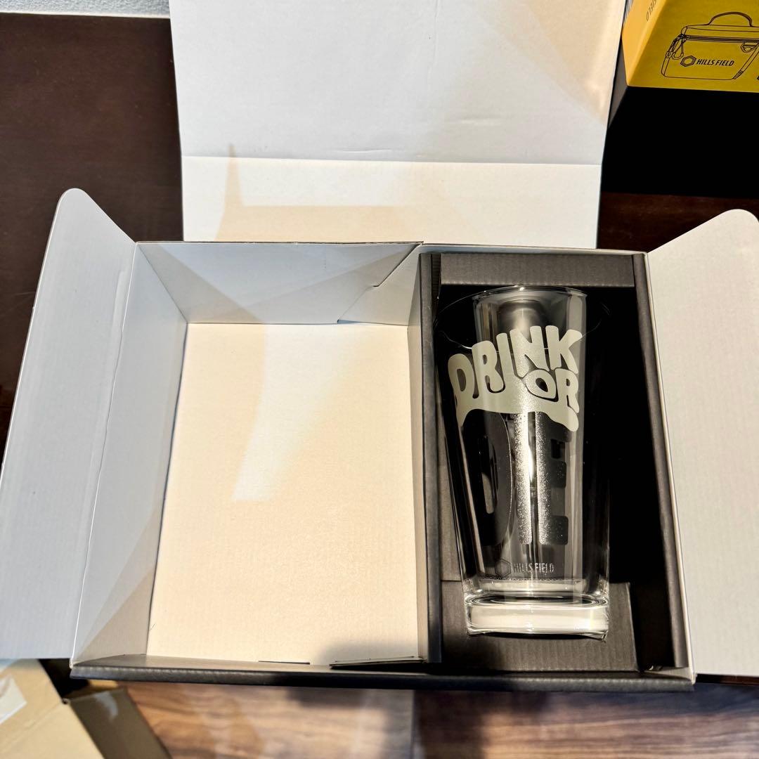 ヒルズフィールド　パイントグラス＆グラスケース