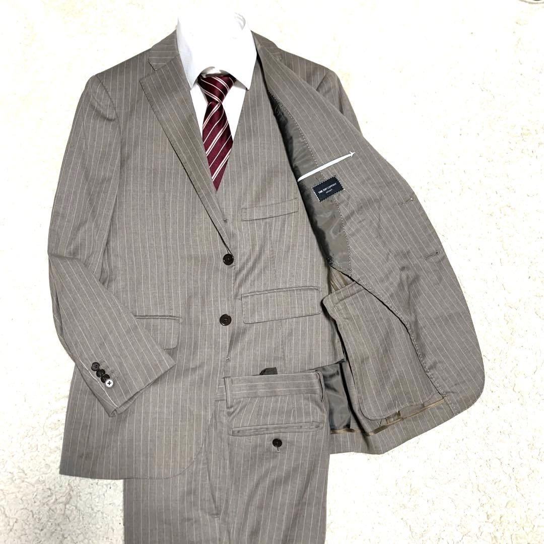 【未使用 REDA 3ピース】ザスーツカンパニー スーツ　ストライプ