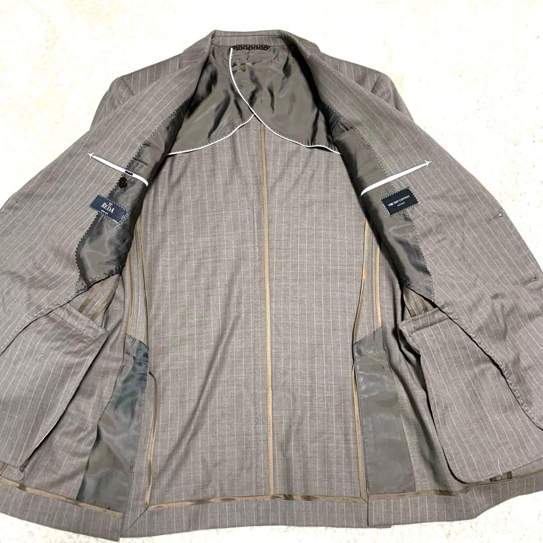 【未使用 REDA 3ピース】ザスーツカンパニー スーツ　ストライプ