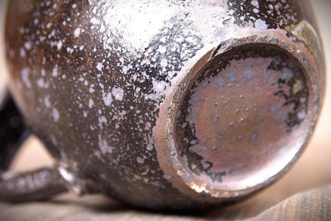 新作★中里太亀【師＆父：中里隆】唐津粉引黒マグカップA