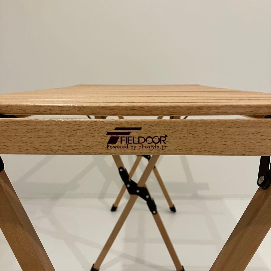 FIELDOOR ウッドロールトップ キッチンテーブル ツーバーナー対応