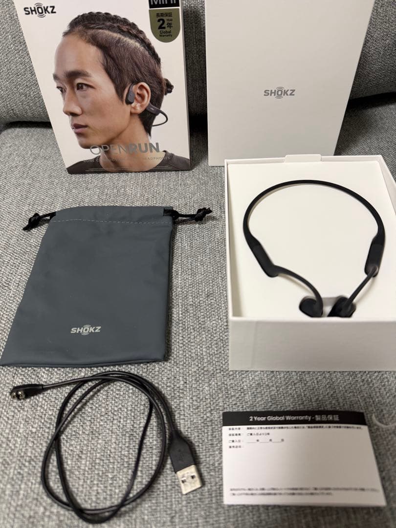 Shokz OPENRUN mini 骨伝導イヤホン ネックバンド式