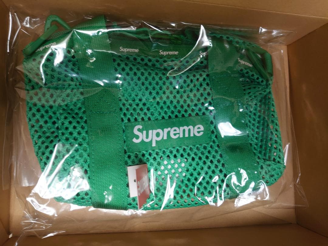 バッグ Supreme mesh mini duffle bag green