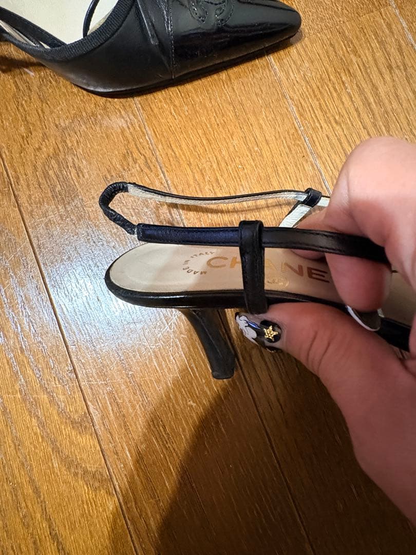 ☆レア☆ CHANEL ビンテージ　 スリングバック　サンダル　36 1/2