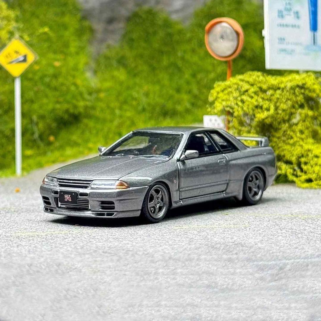FH 1/64 日産 GT-R R32 S-Tune ガンメタ フル開閉モデル