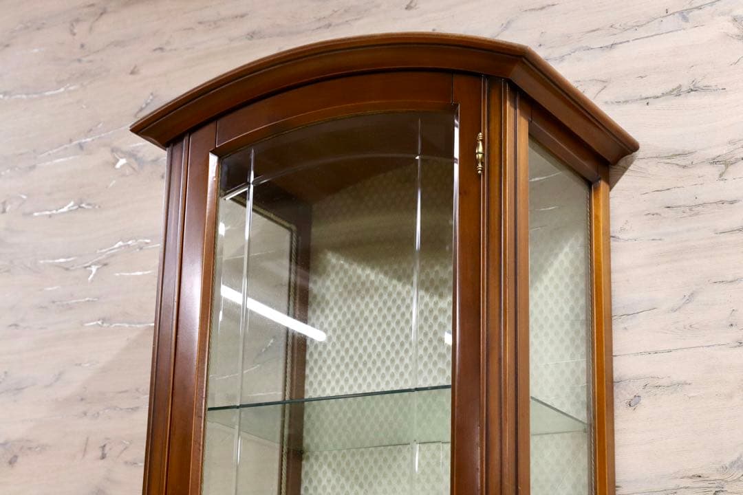 GMIS232○西洋 イタリア アンティーク 飾り棚 キャビネット リビング