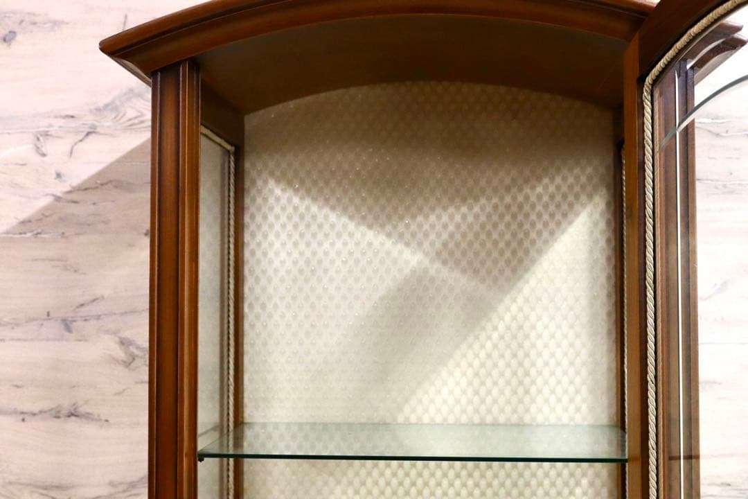 GMIS232○西洋 イタリア アンティーク 飾り棚 キャビネット リビング