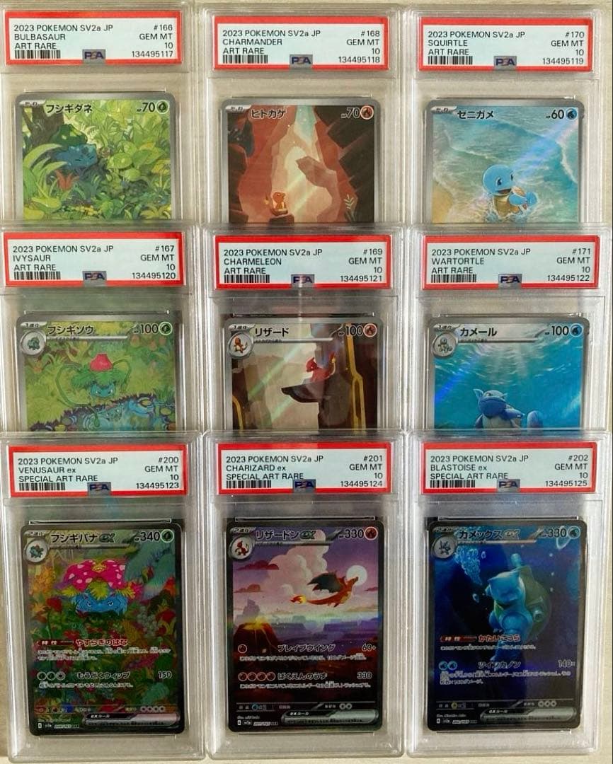 151 御三家 PSA10 9連番