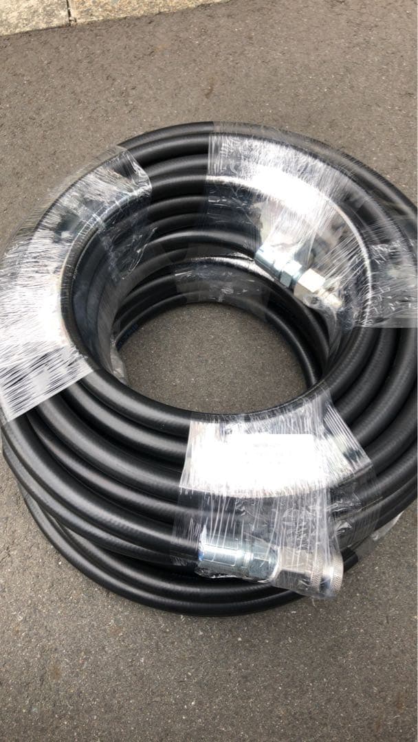 高圧洗浄ホース 3/8 3分 210k耐圧 SUSカプラ付き 20m 2本