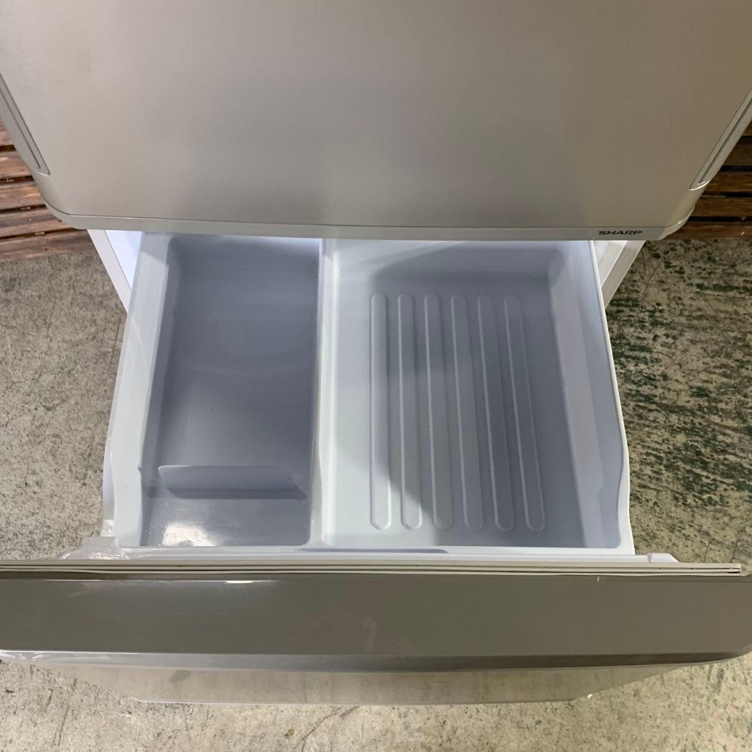 I667\" SHARP 350L 3ドア冷蔵庫 SJ-W352C-N 17年製