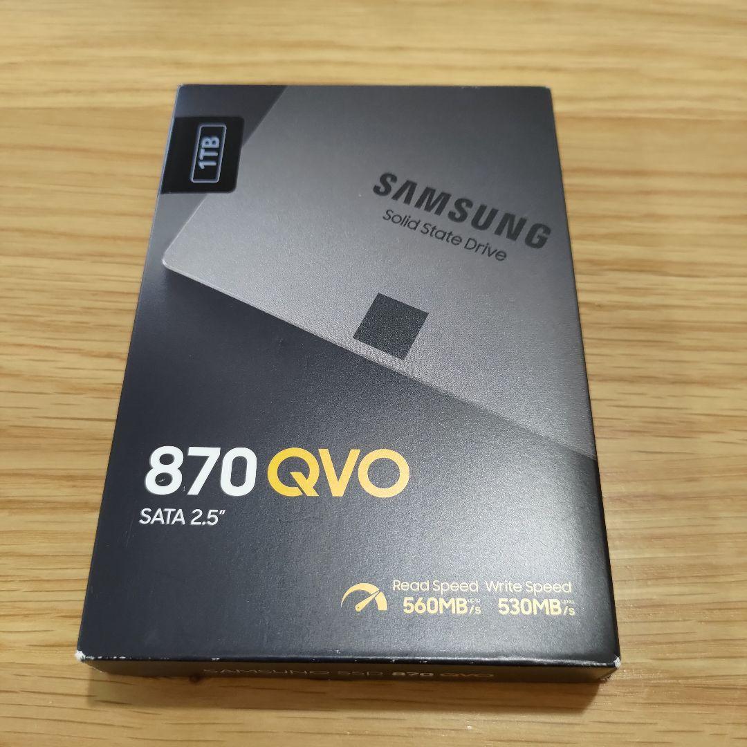 【新品】Samsung 870 QVO 1TB SATA 2.5\