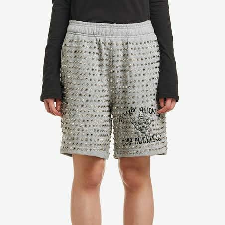 PRAYING グレー スタッズ ショートパンツ Mサイズ