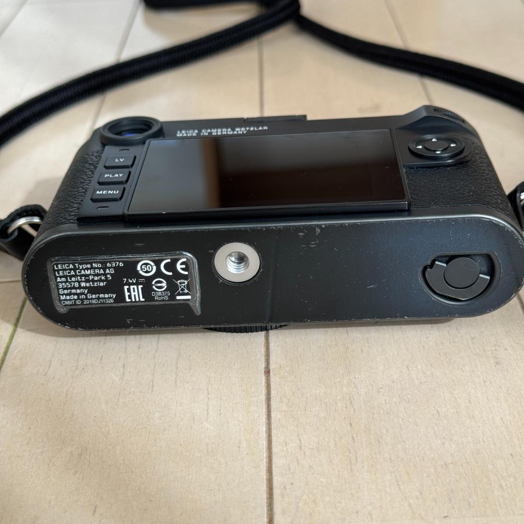 【良品】Leica M10-R ブラッククローム バッテリー2個 ストラップ付