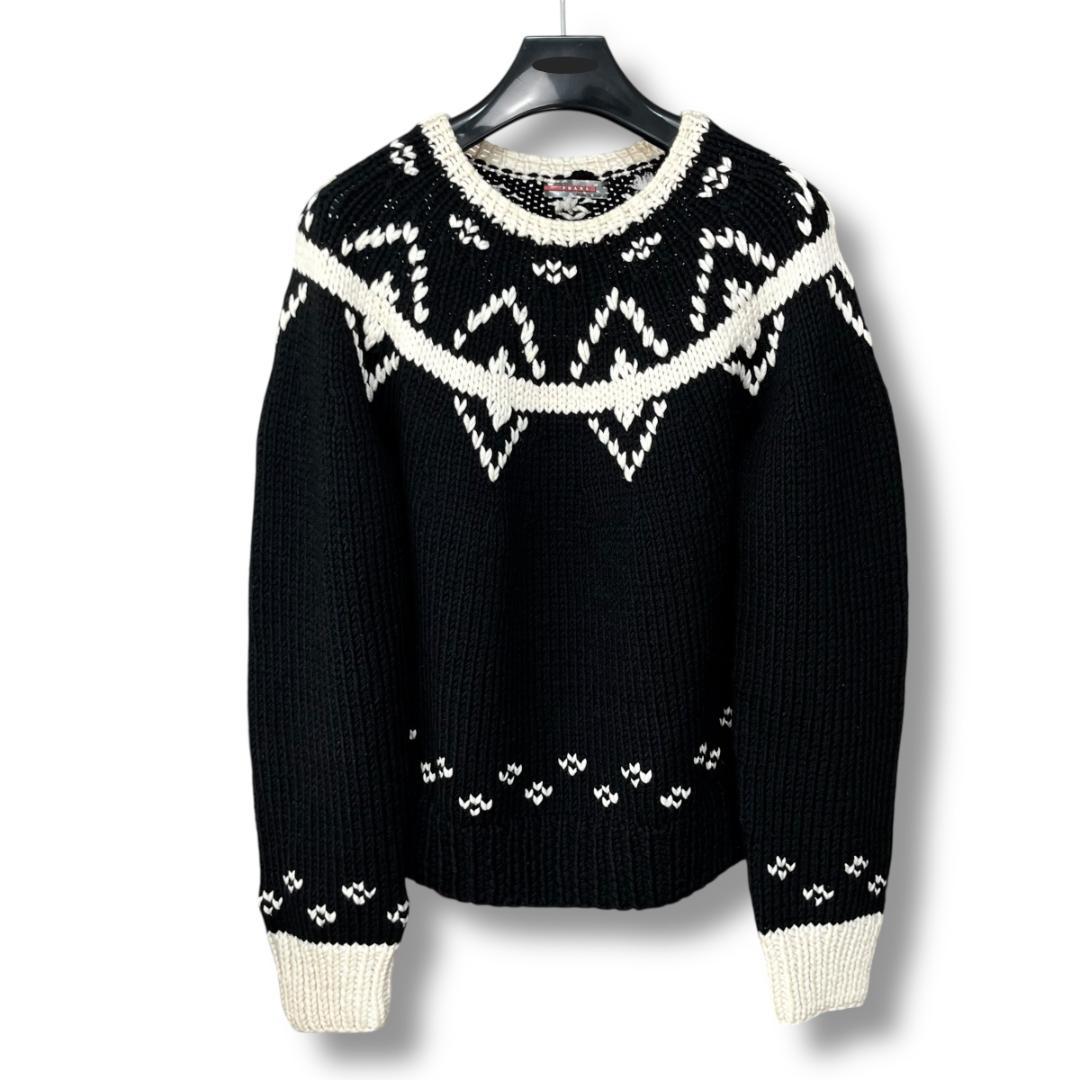 PRADA　ノルディック風　ニット　セーター　PRADA SPORT
