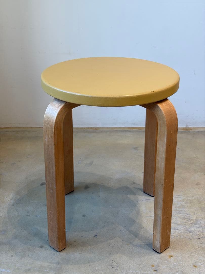 50-60's Artek stool E60 ヘルシンキ焼印スタンプ有