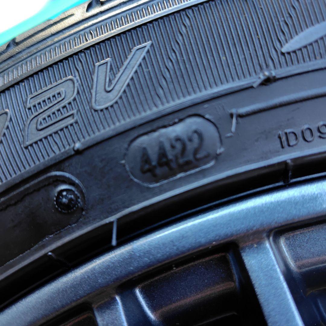 軽自動車用14インチアルミホイールサマータイヤ付。バリ溝美品。