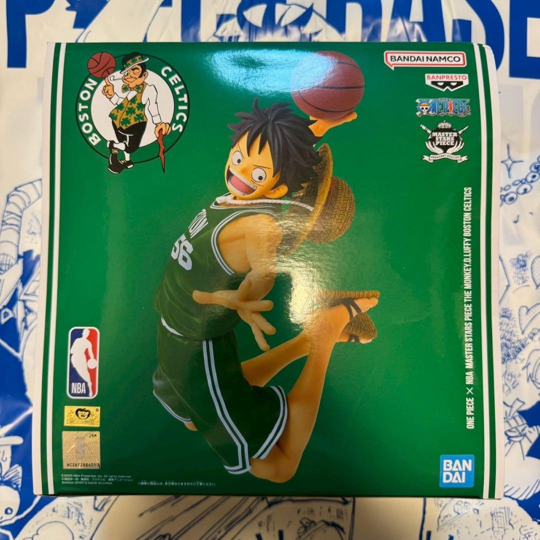 ワンピースベースショップ　NBA セルティックス　ルフィ　フィギュア
