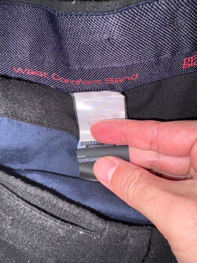 GTA テックフランネル1プリーツリブパンツGIORGINO 50 ブラック