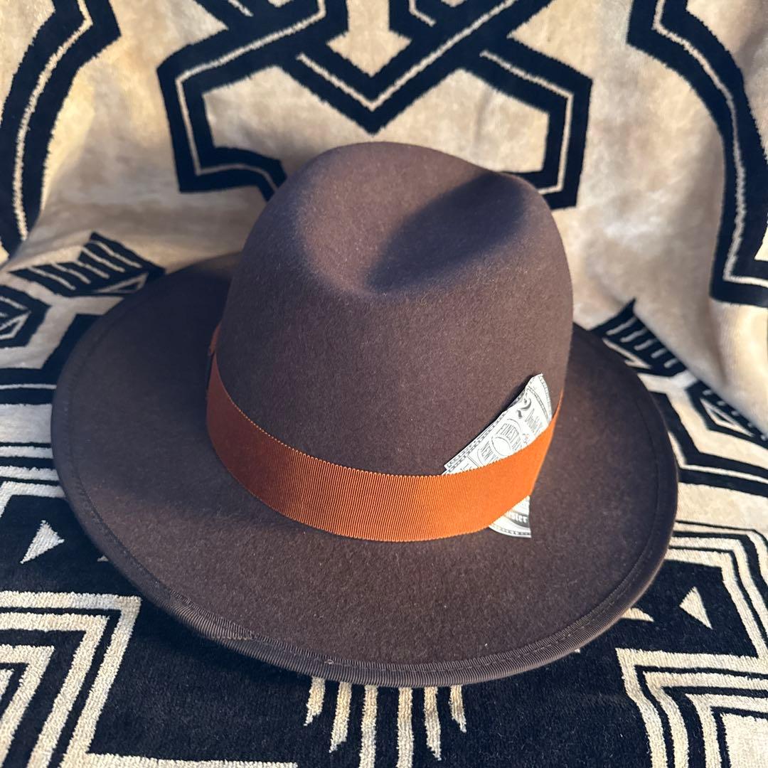 超美品　日本製　Mr. FATMAN&CO. ブラウンウールハット XL