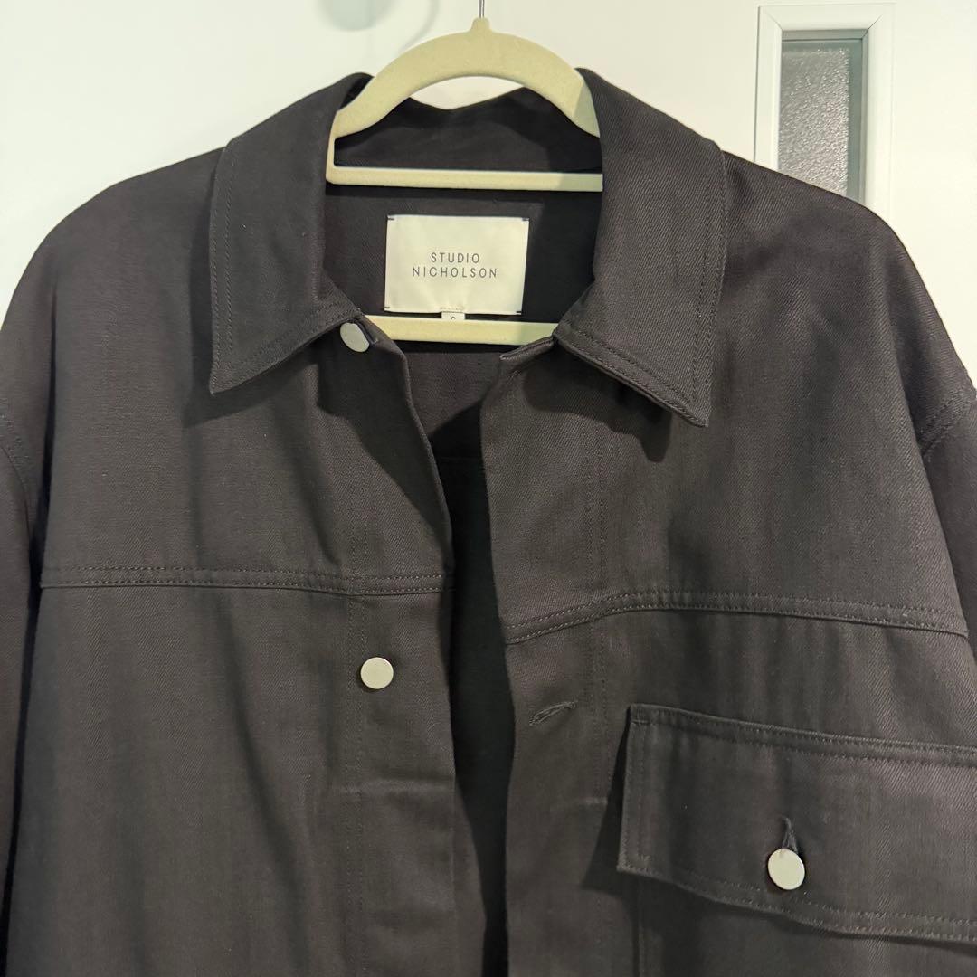 出*S様 スタジオニコルソン PETAR DENIM JACKET IN BLA