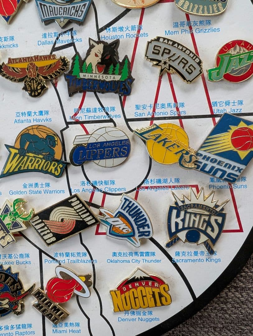 NBA ロゴピンバッジセット